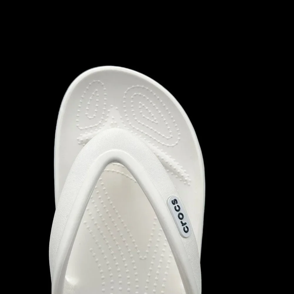 Crocs Bayaband Womens Flip Flop Sandal Size 9 White Water Friendly Lightweight - Picture 9 of 16
